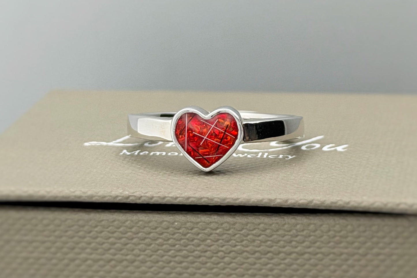 925 Silver Simple Heart Ring