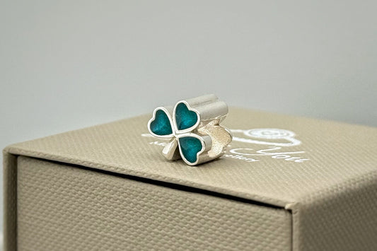 925 Silver Three Leaf Clover Charm