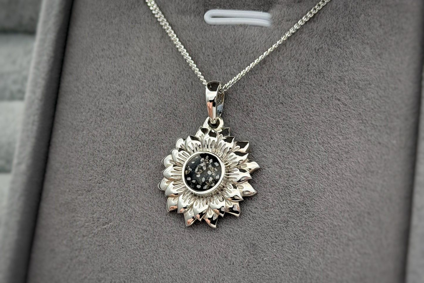 925 Silver Sunflower Pendant