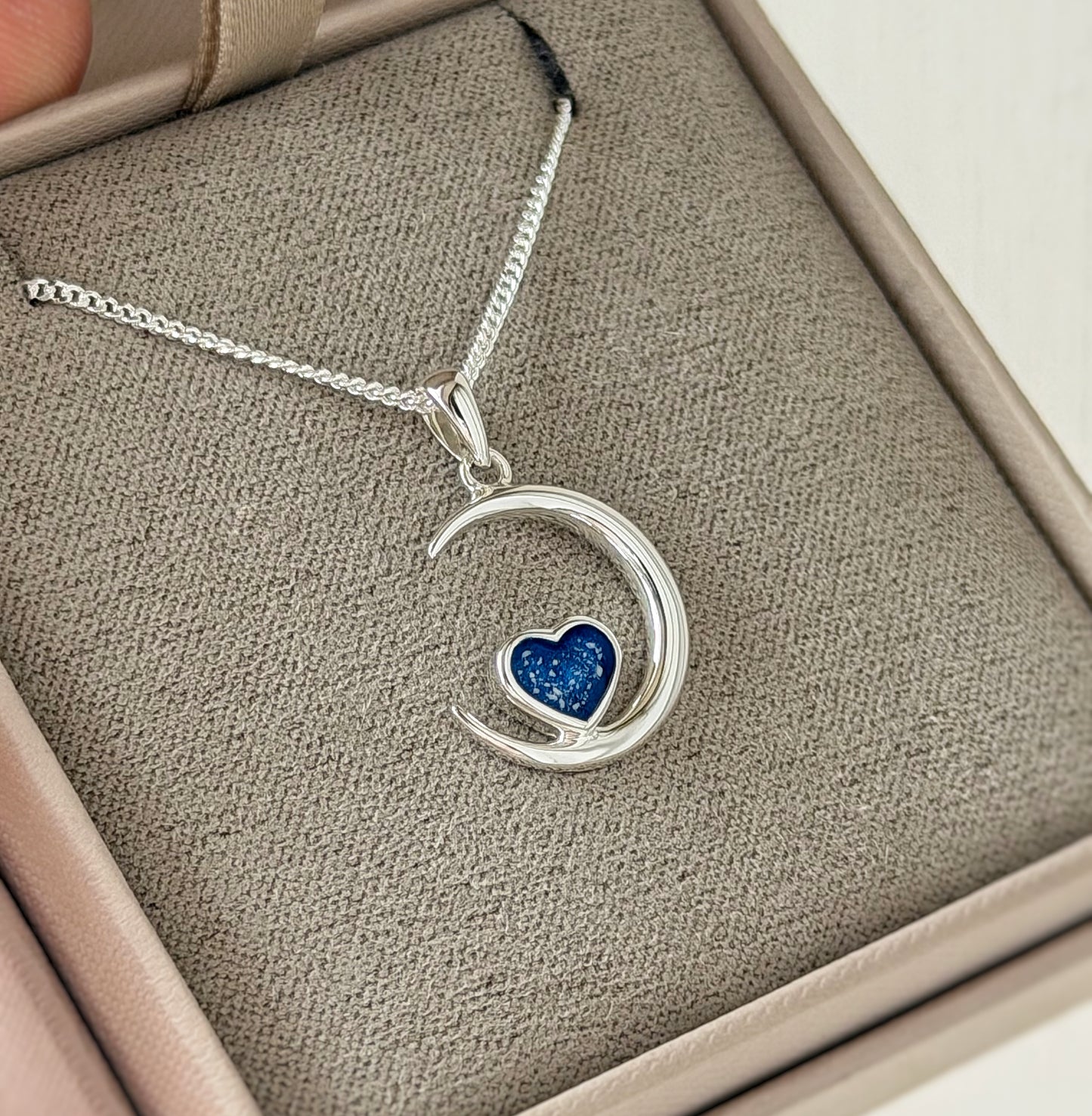 925 Silver Crescent Moon Pendant