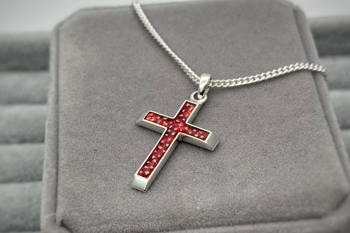 925 Silver Gents/Unisex 3D Cross Pendant