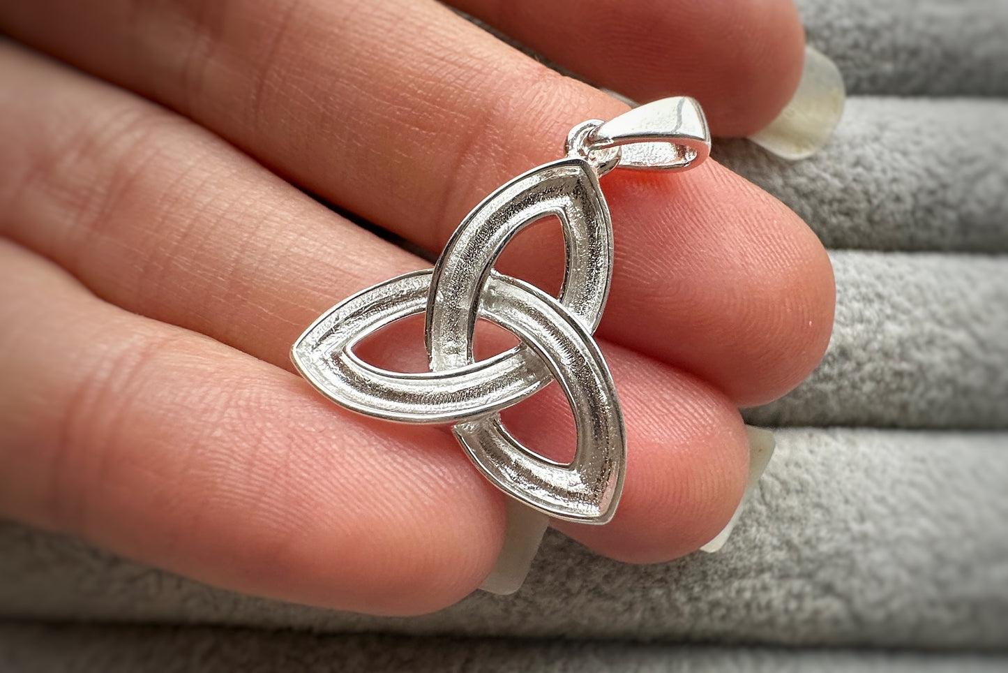 Silver Celtic Pendant with Silver Chain