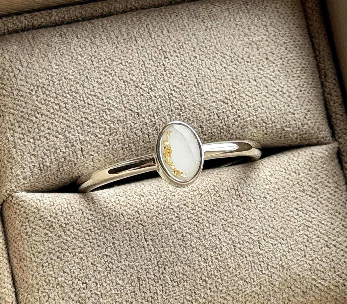 925 Silver Simple Oval Ring