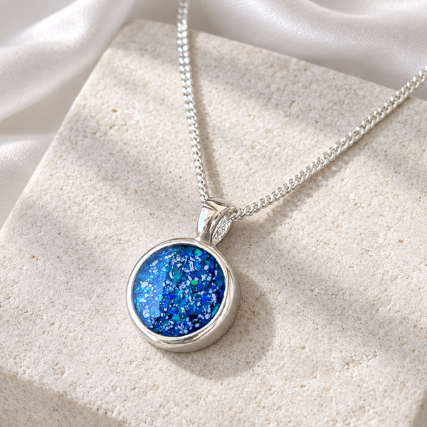925 Silver Simple 12mm Round Pendant