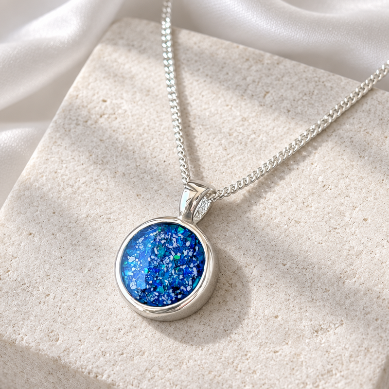 925 Silver Simple 12mm Round Pendant