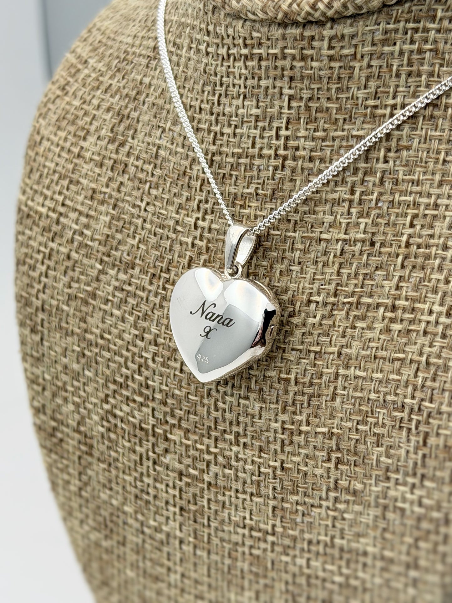 925 Silver Heart Locket Pendant