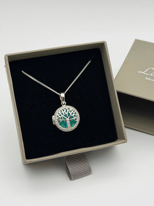 925 Silver Tree of Life Locket Pendant