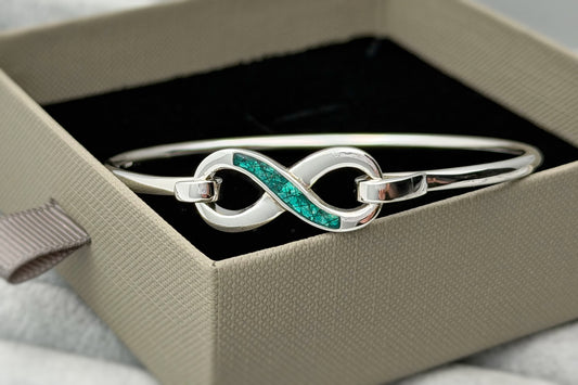 925 Silver Infinity Bangle