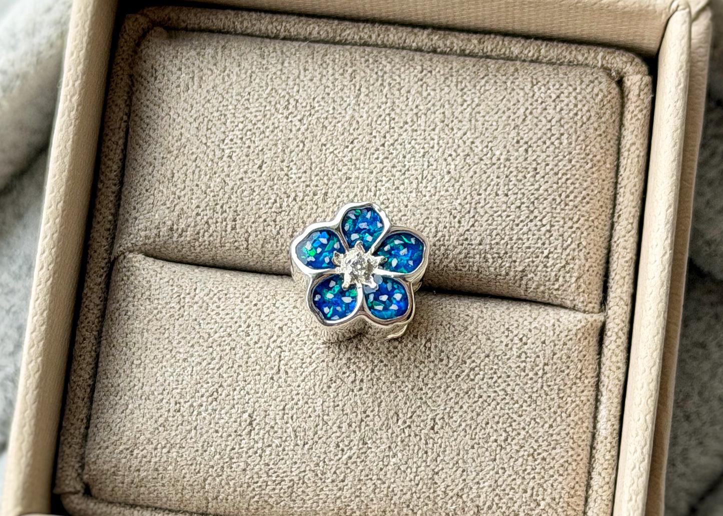 925 Silver Forget-Me-Not Charm