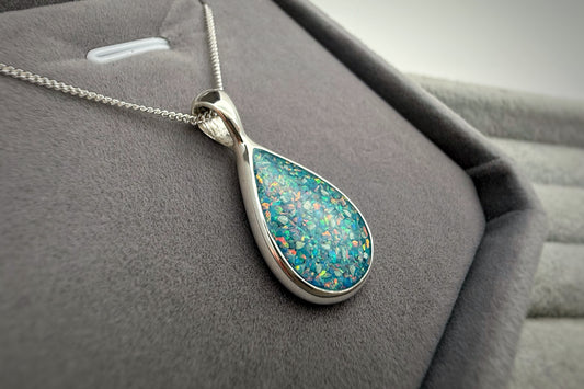 925 Silver Large Teardrop Pendant