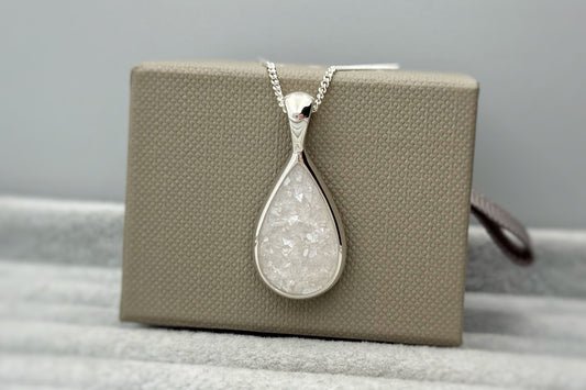 925 Silver Large Teardrop Pendant