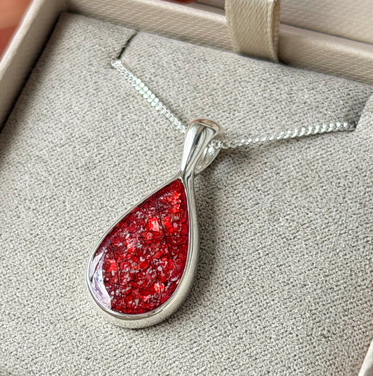 925 Silver Large Teardrop Pendant