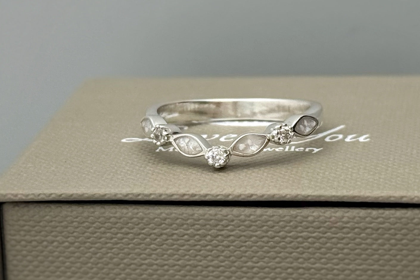 925 Silver Wishbone Marquise Ring