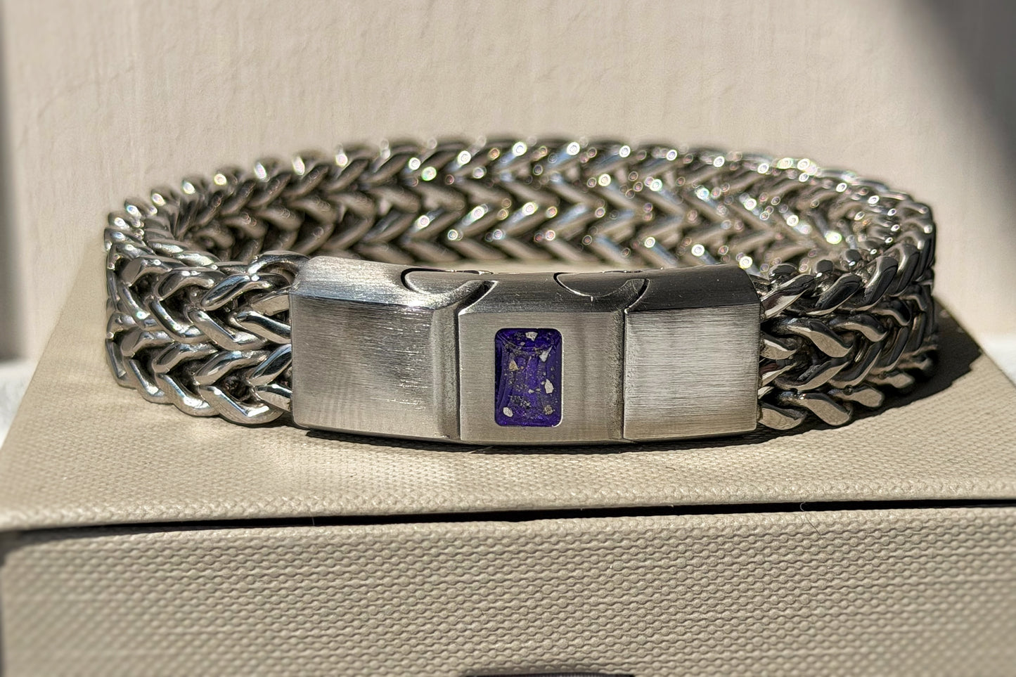 Stainless Steel Men’s Chunky Link Chain Bracelet