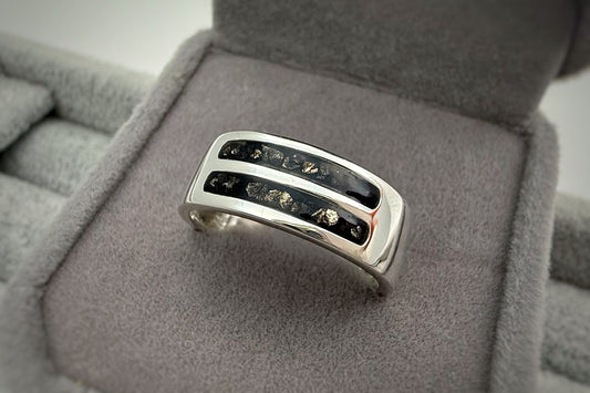 Gents Two Channel Band Ring