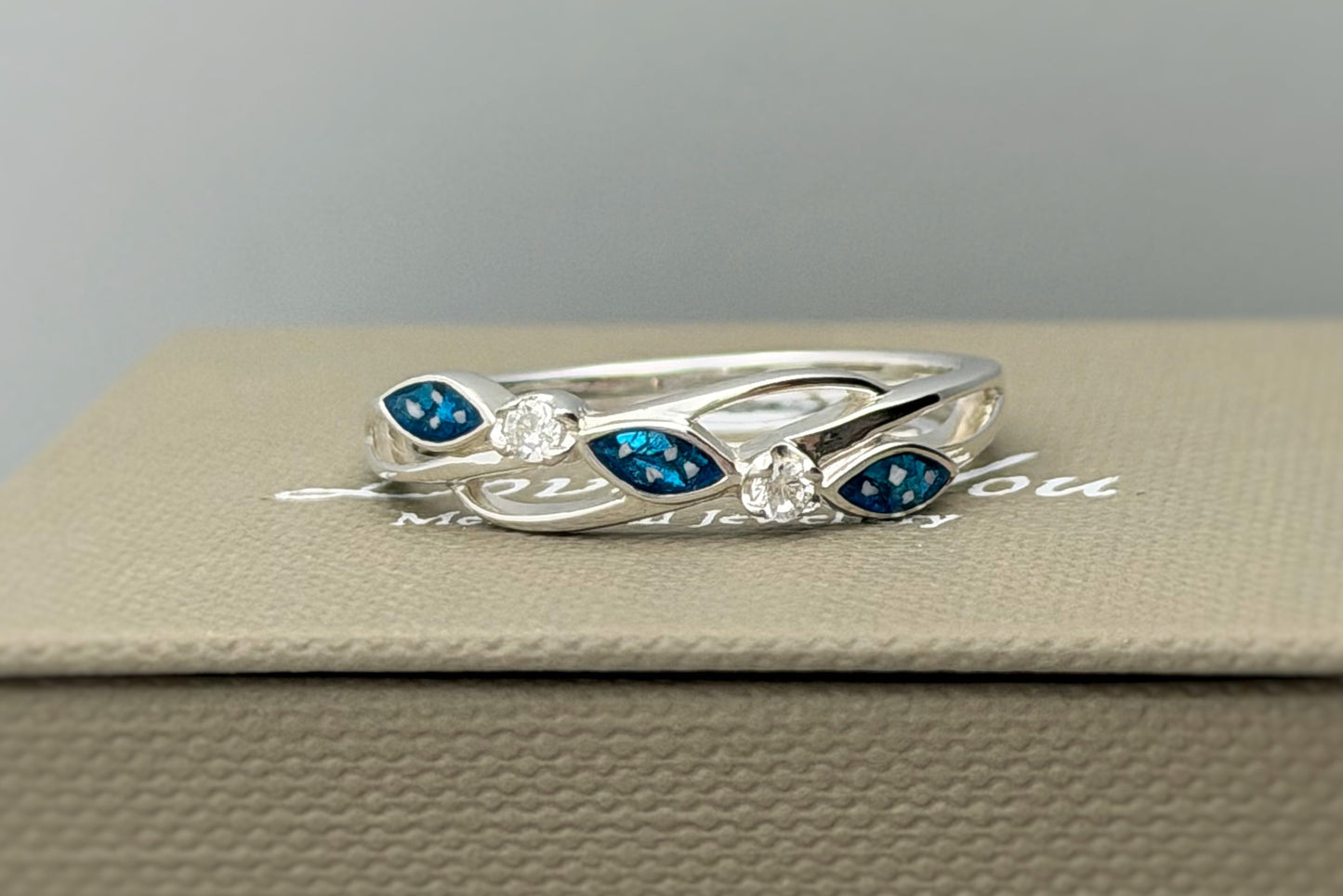 925 Silver Three Stone Eternity Ring