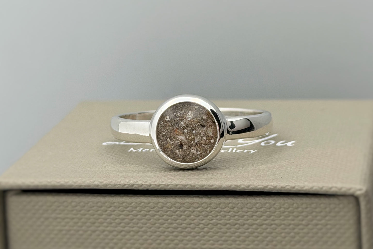 925 Silver 10mm Round Thick Trim Ring