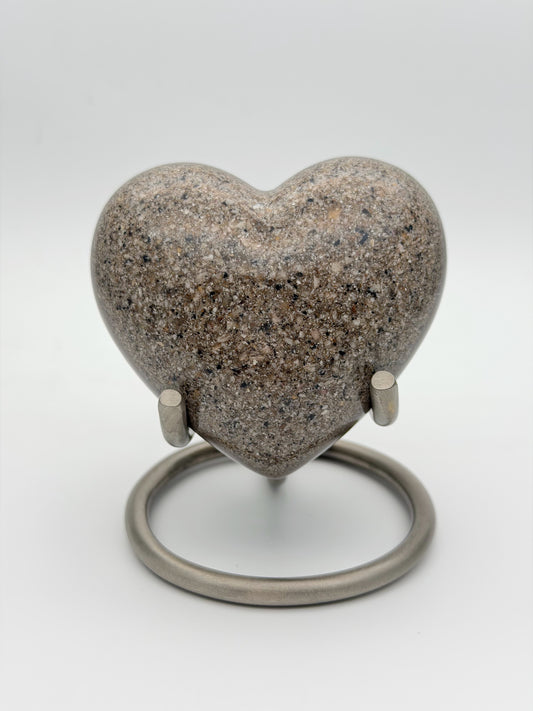 Extra Large Ashes Display Heart with Stand