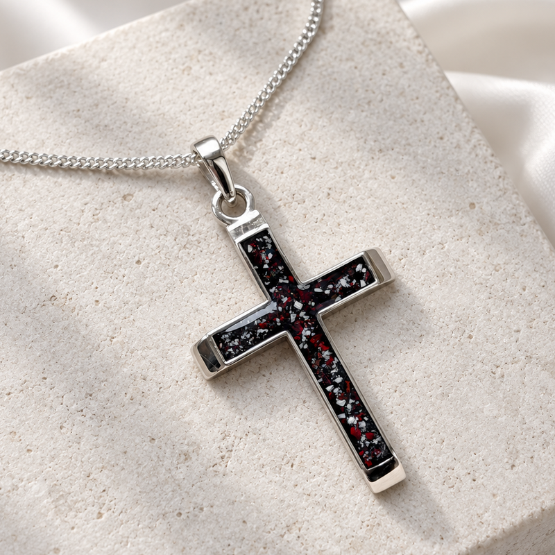 925 Silver Gents/Unisex 3D Cross Pendant