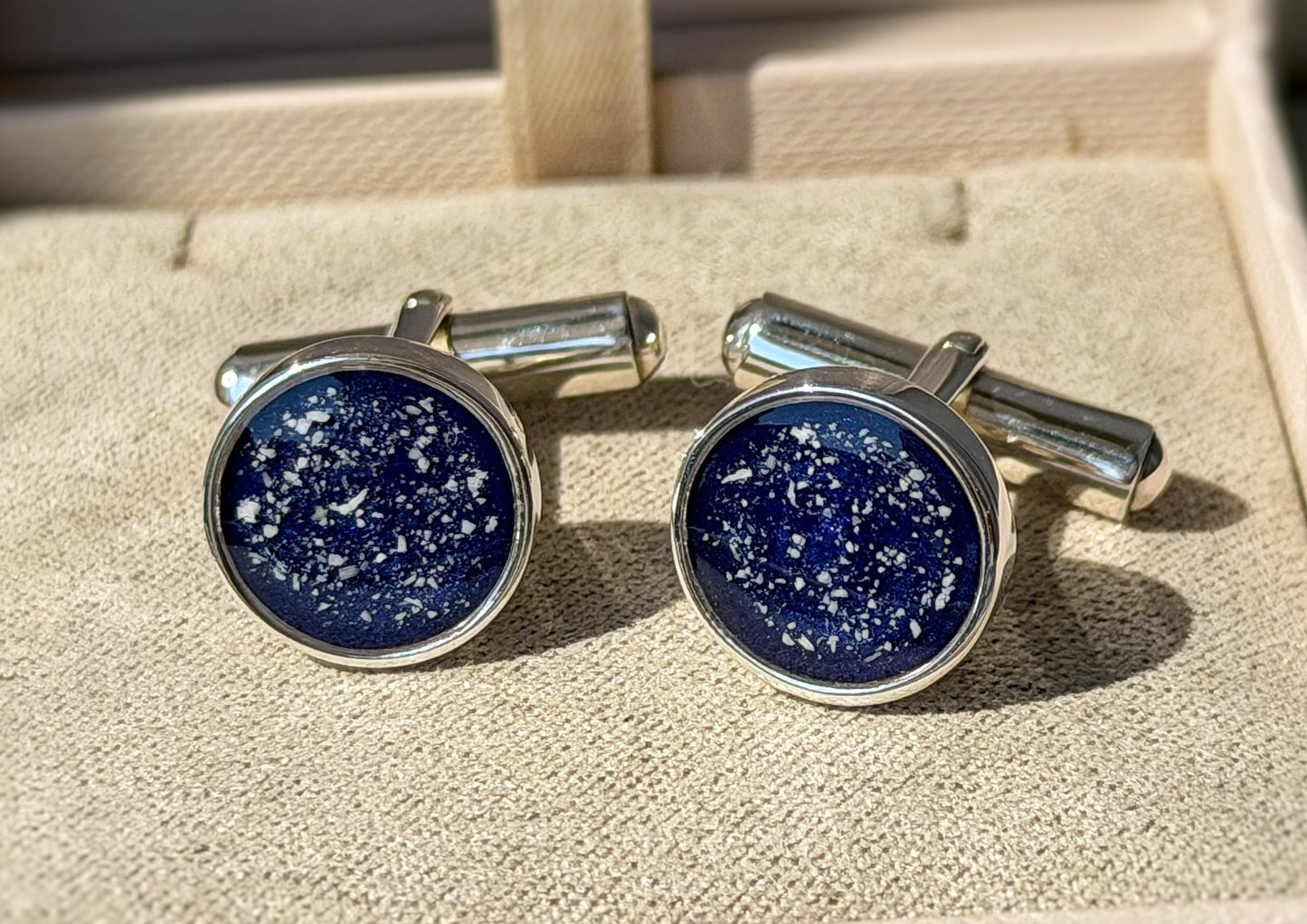 925 Silver Gent’s Round Cufflinks