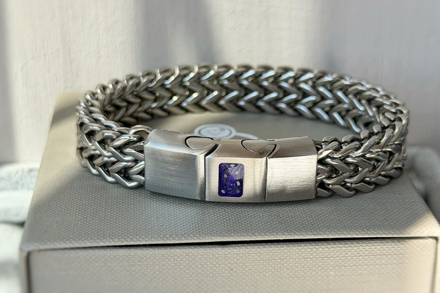 Stainless Steel Men’s Chunky Link Chain Bracelet