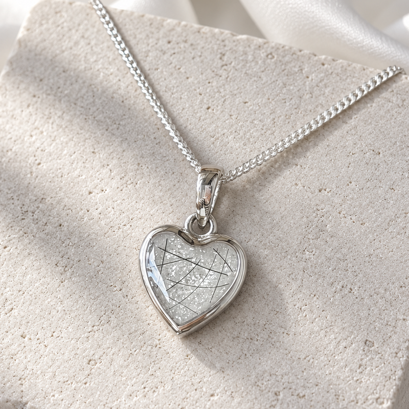 925 Silver Simple 12mm Heart Pendant