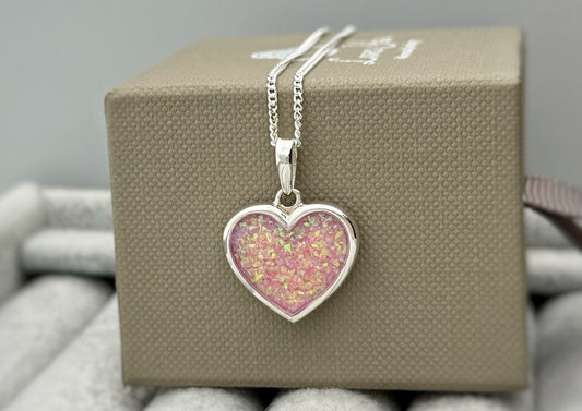 925 Silver Simple 16mm Heart Thick Trim Pendant