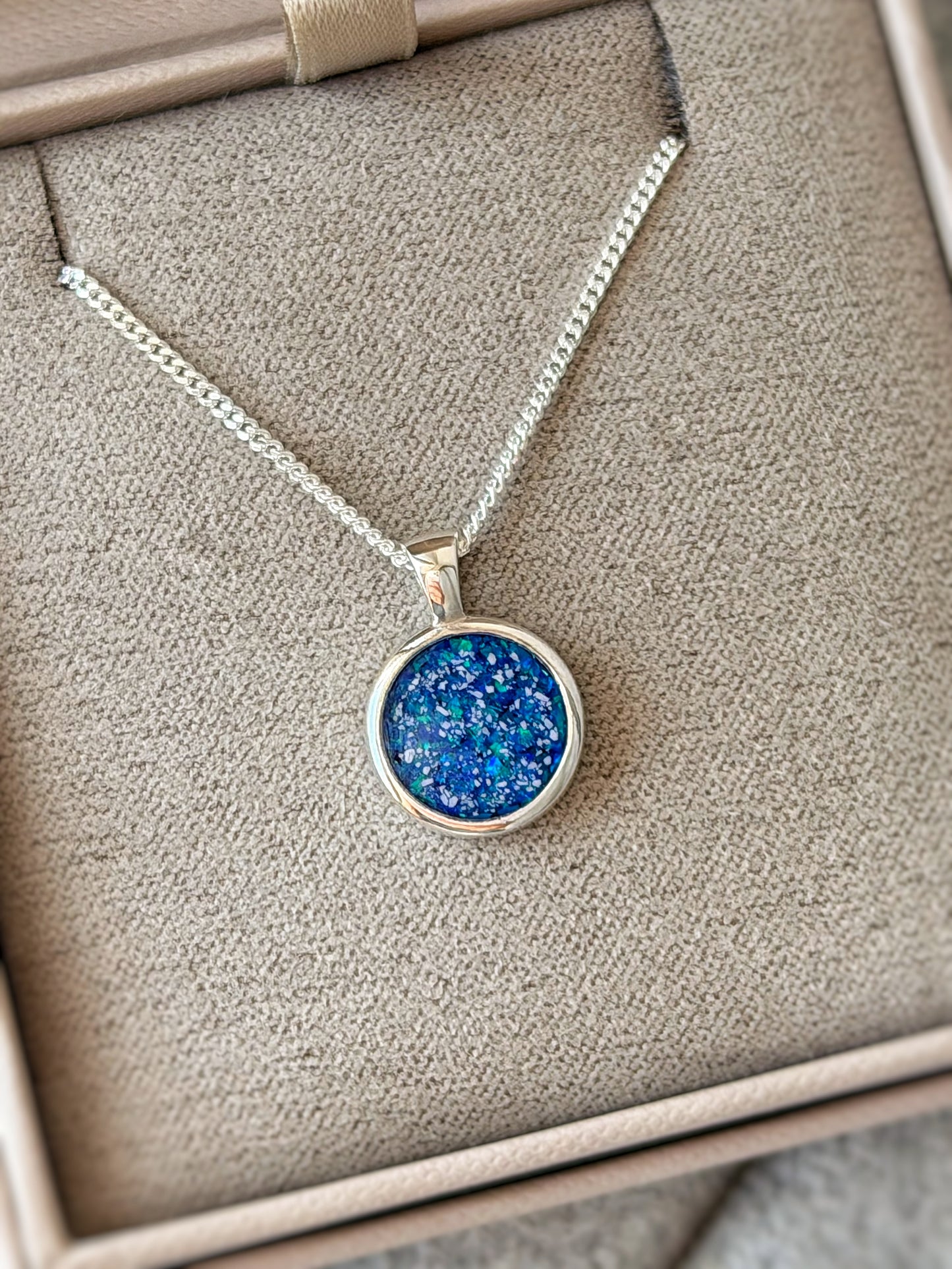 925 Silver Simple 12mm Round Thick Trim Pendant
