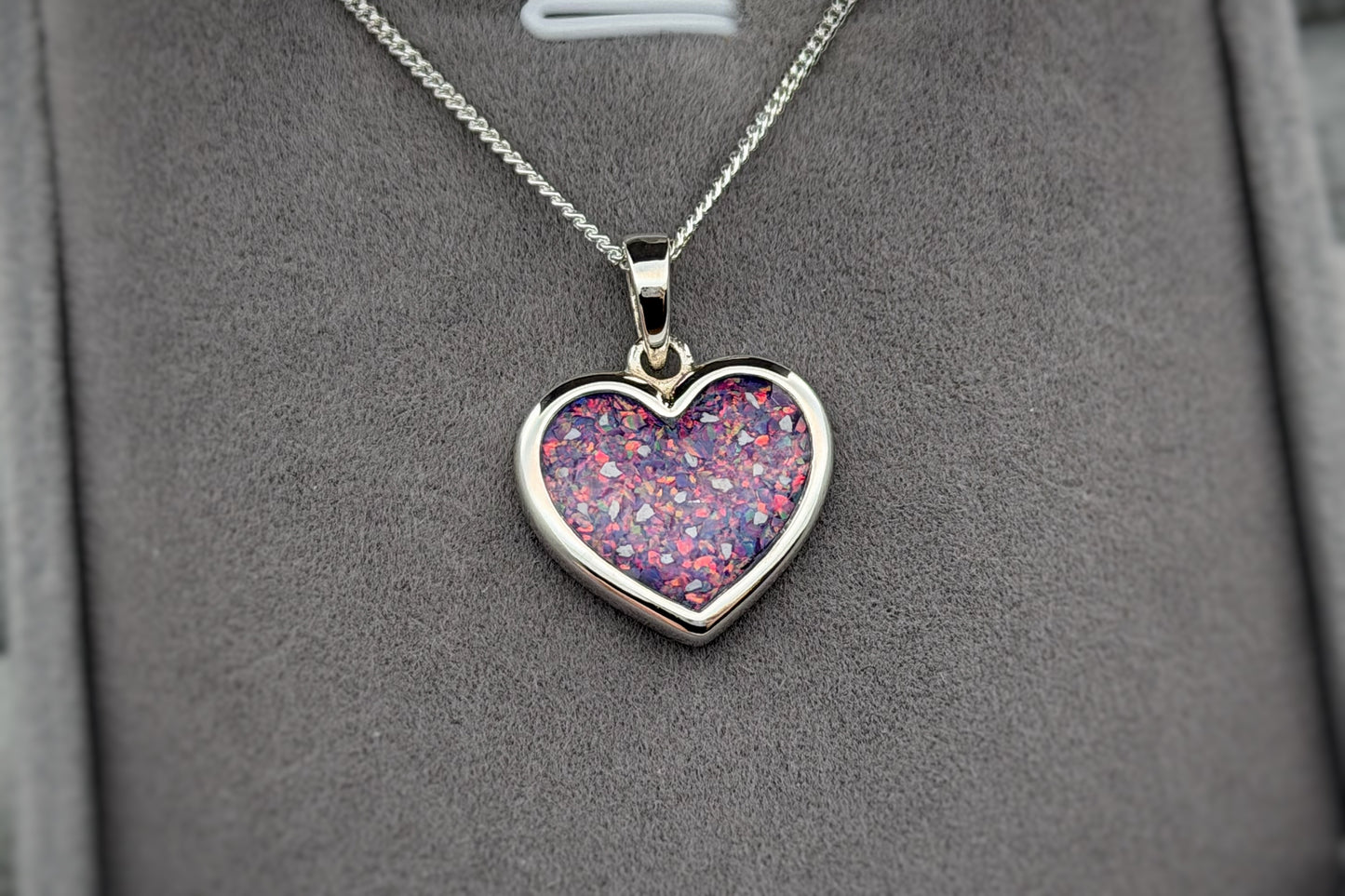 925 Silver Simple 16mm Heart Thick Trim Pendant