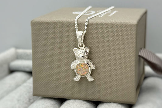925 Silver Teddy Bear Pendant