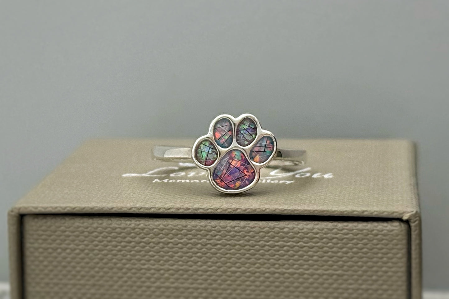 925 Silver Paw-Print Ring