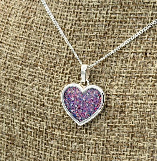 925 Silver Simple 16mm Heart Thick Trim Pendant