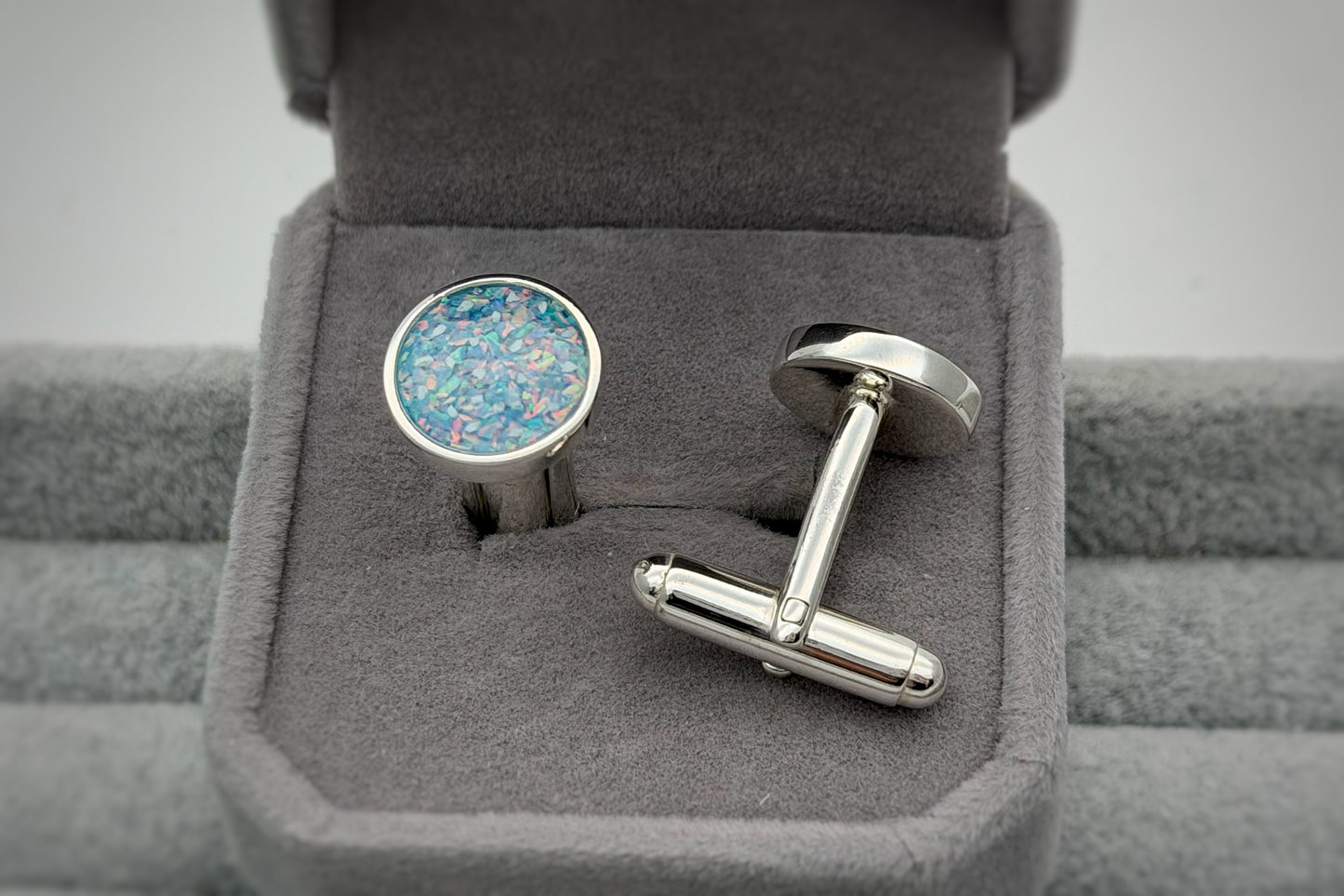925 Silver Gent’s Round Cufflinks