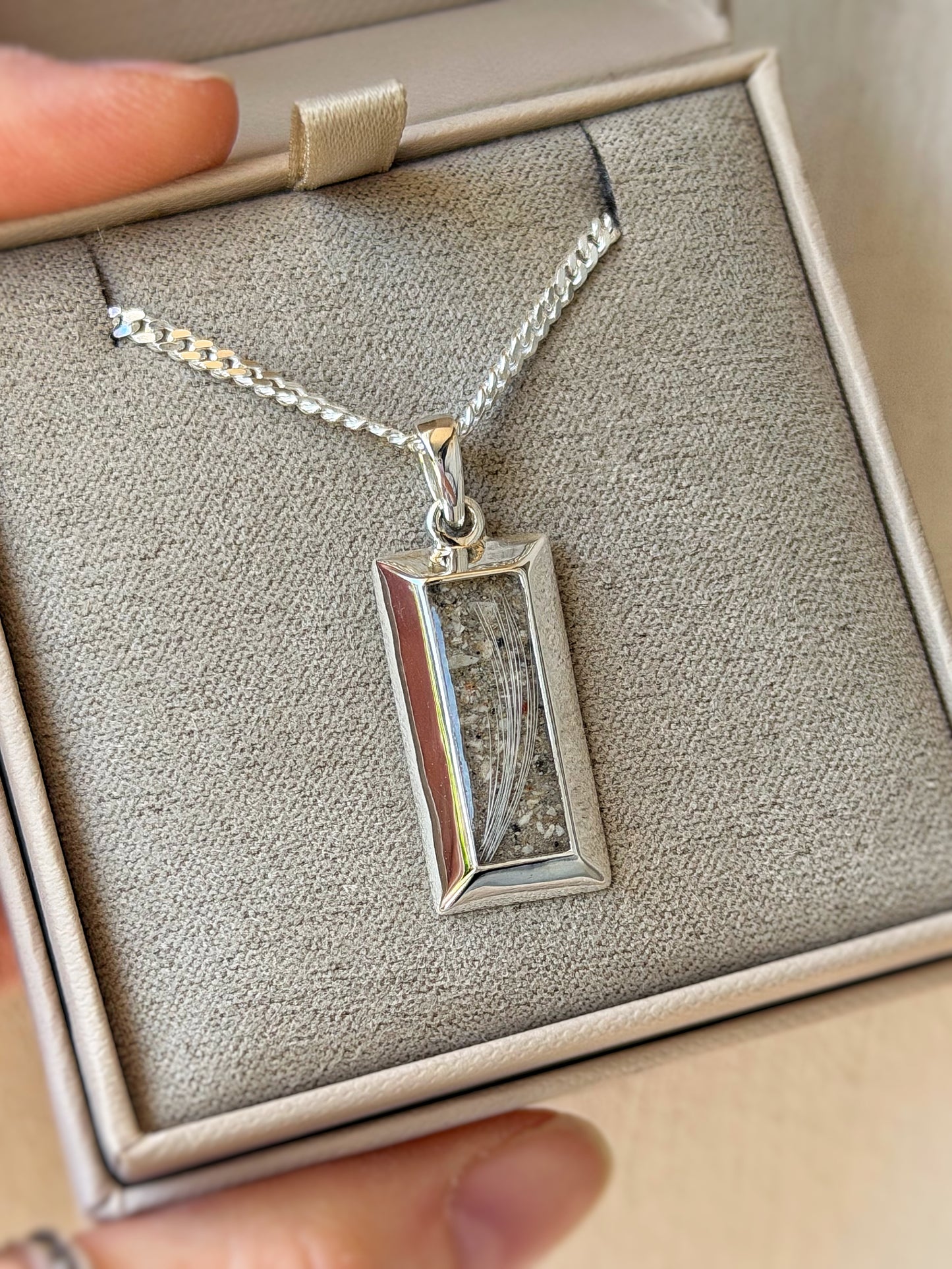 925 Silver Gent’s 3D Gold Bar Style Pendant