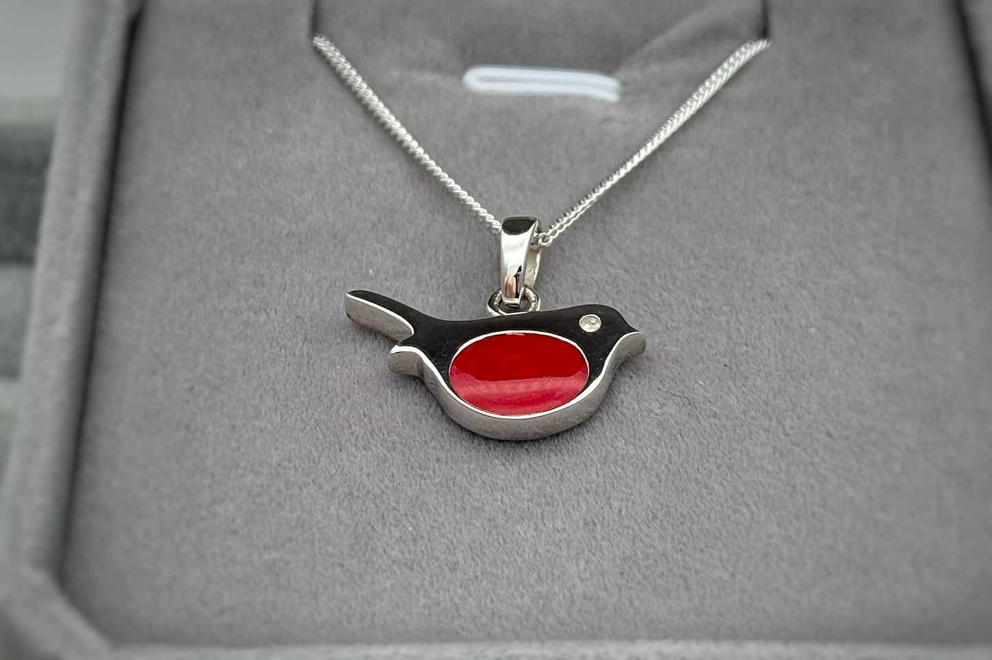 925 Silver Robin Pendant