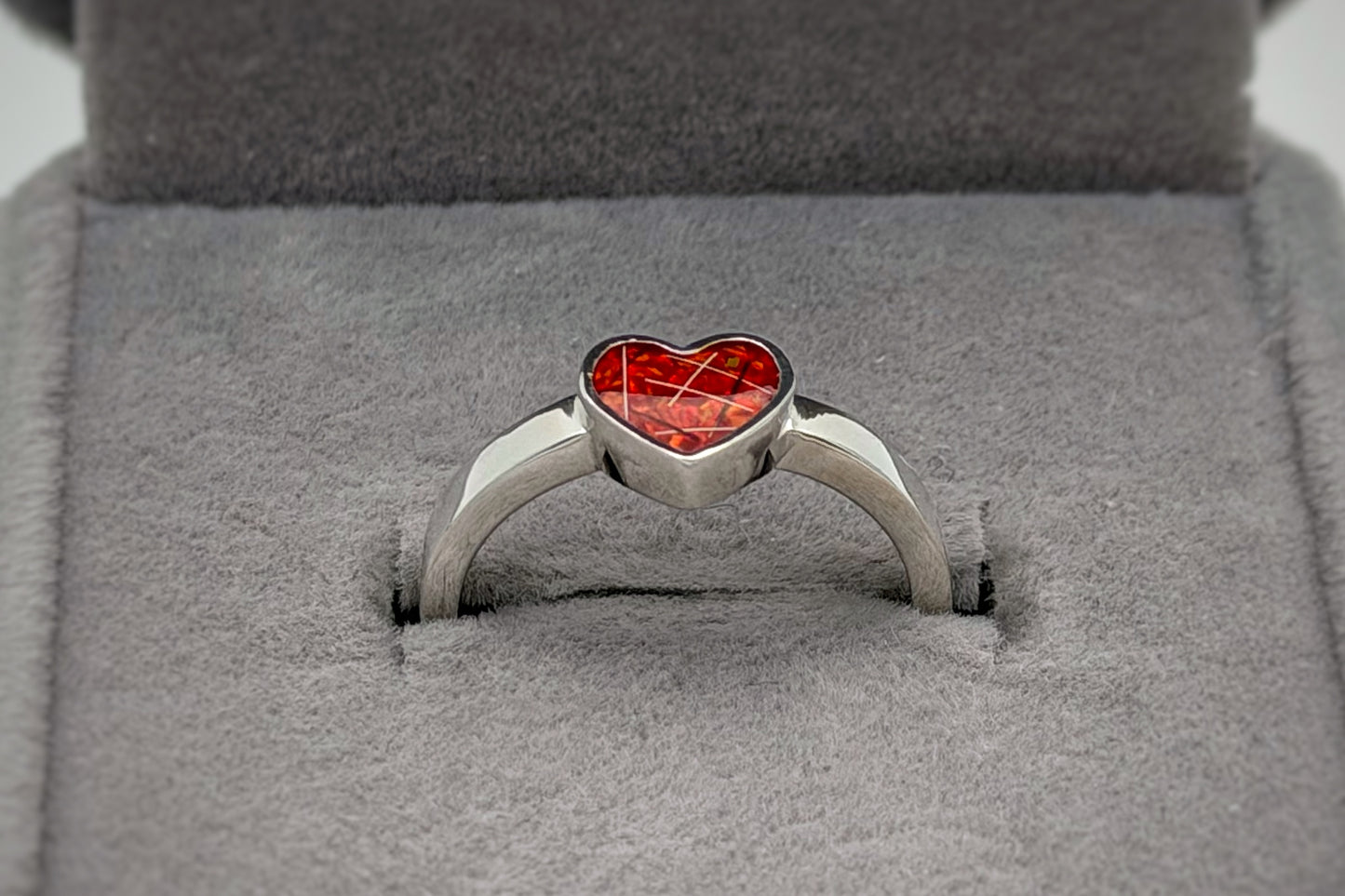 925 Silver Simple Heart Ring