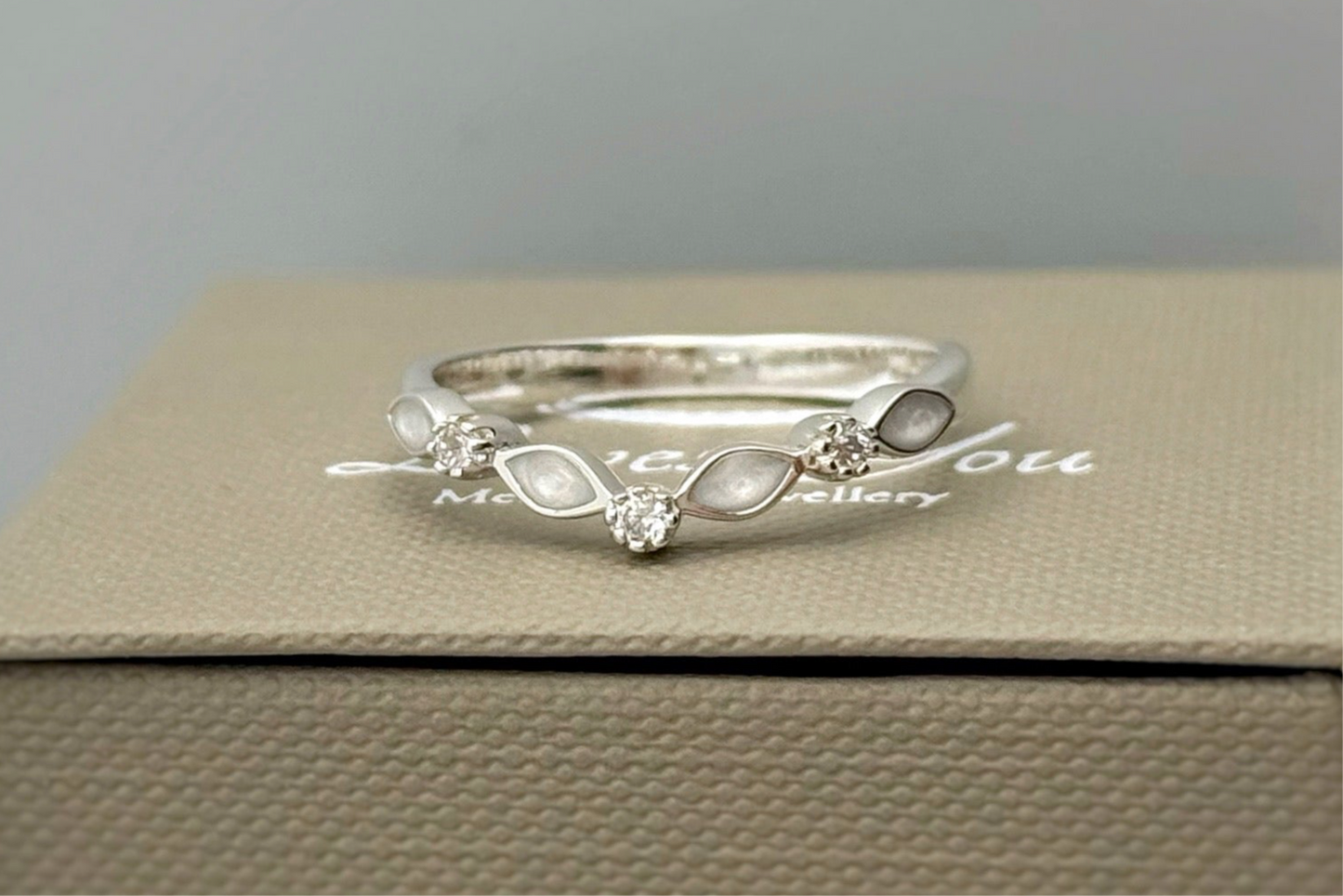 925 Silver Wishbone Marquise Ring