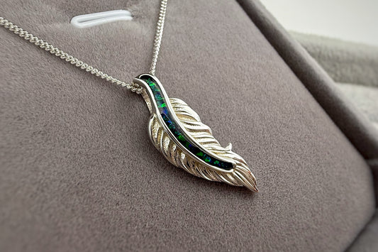 925 Silver Feather Pendant