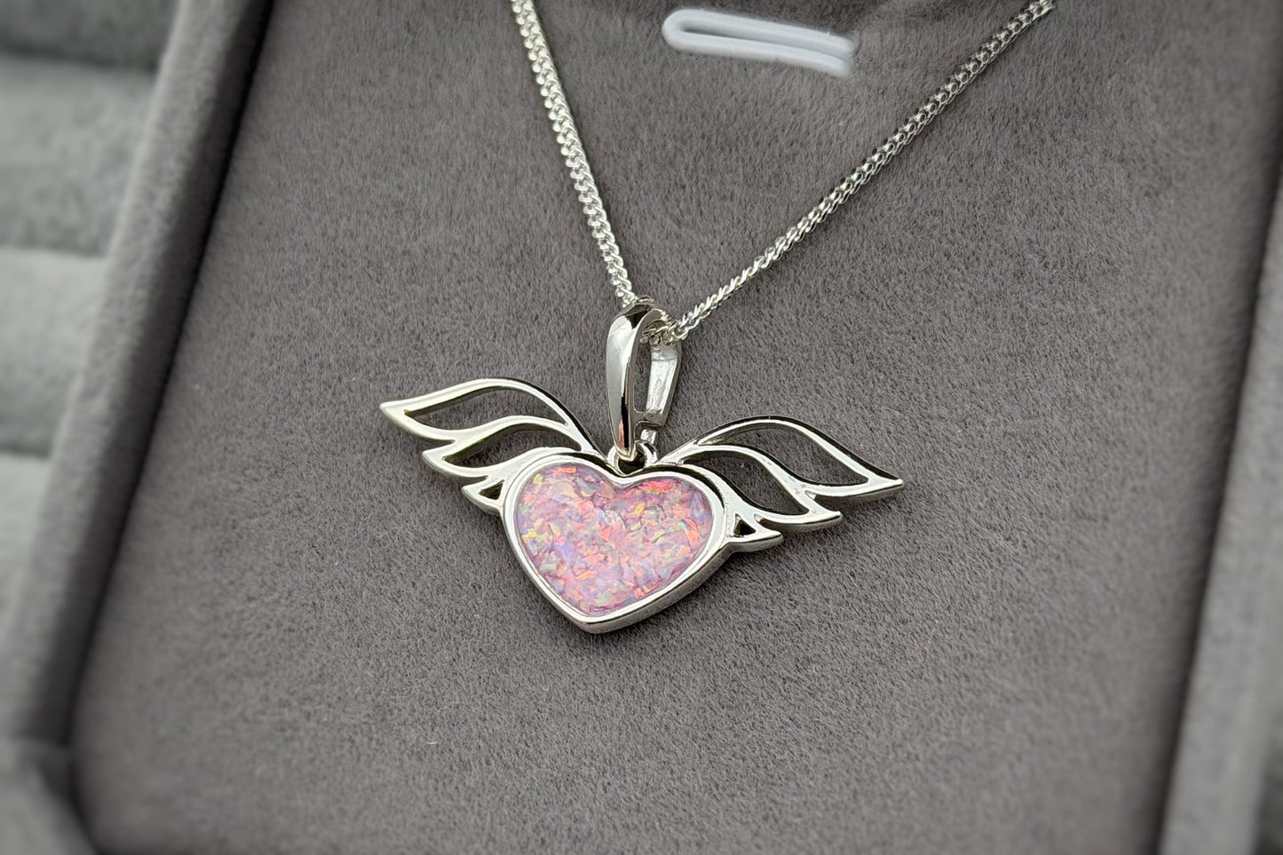 925 Silver Winged Heart Pendant