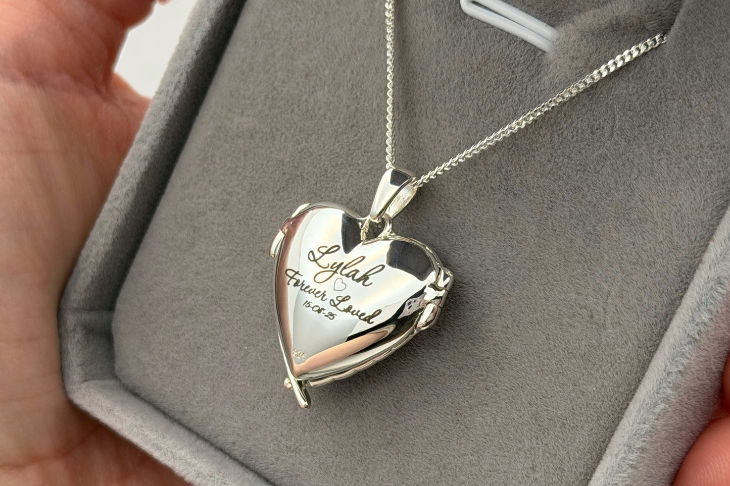 925 Silver Angel Wings Locket Pendant