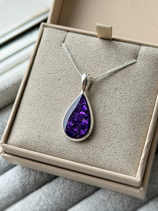 925 Silver Large Teardrop Pendant
