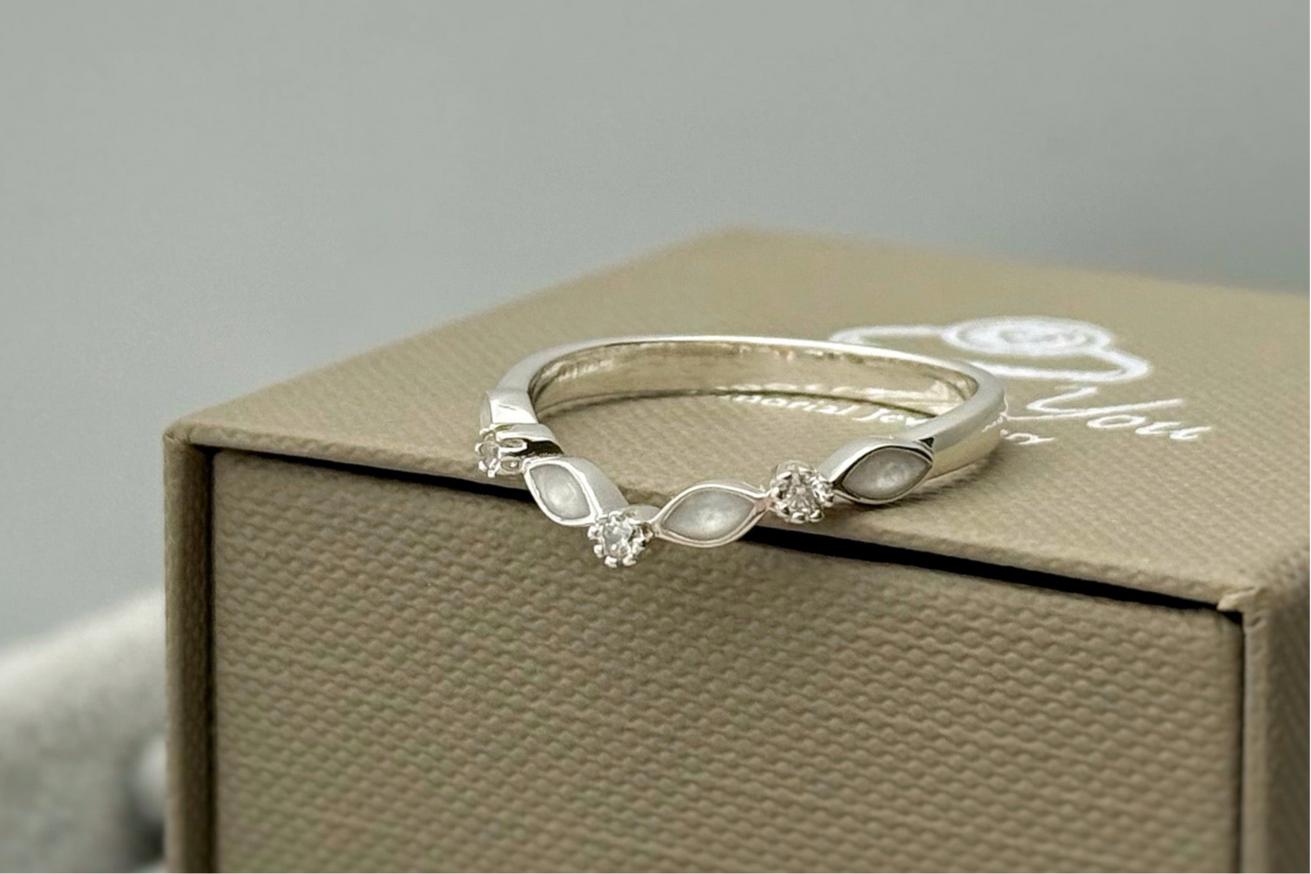 925 Silver Wishbone Marquise Ring