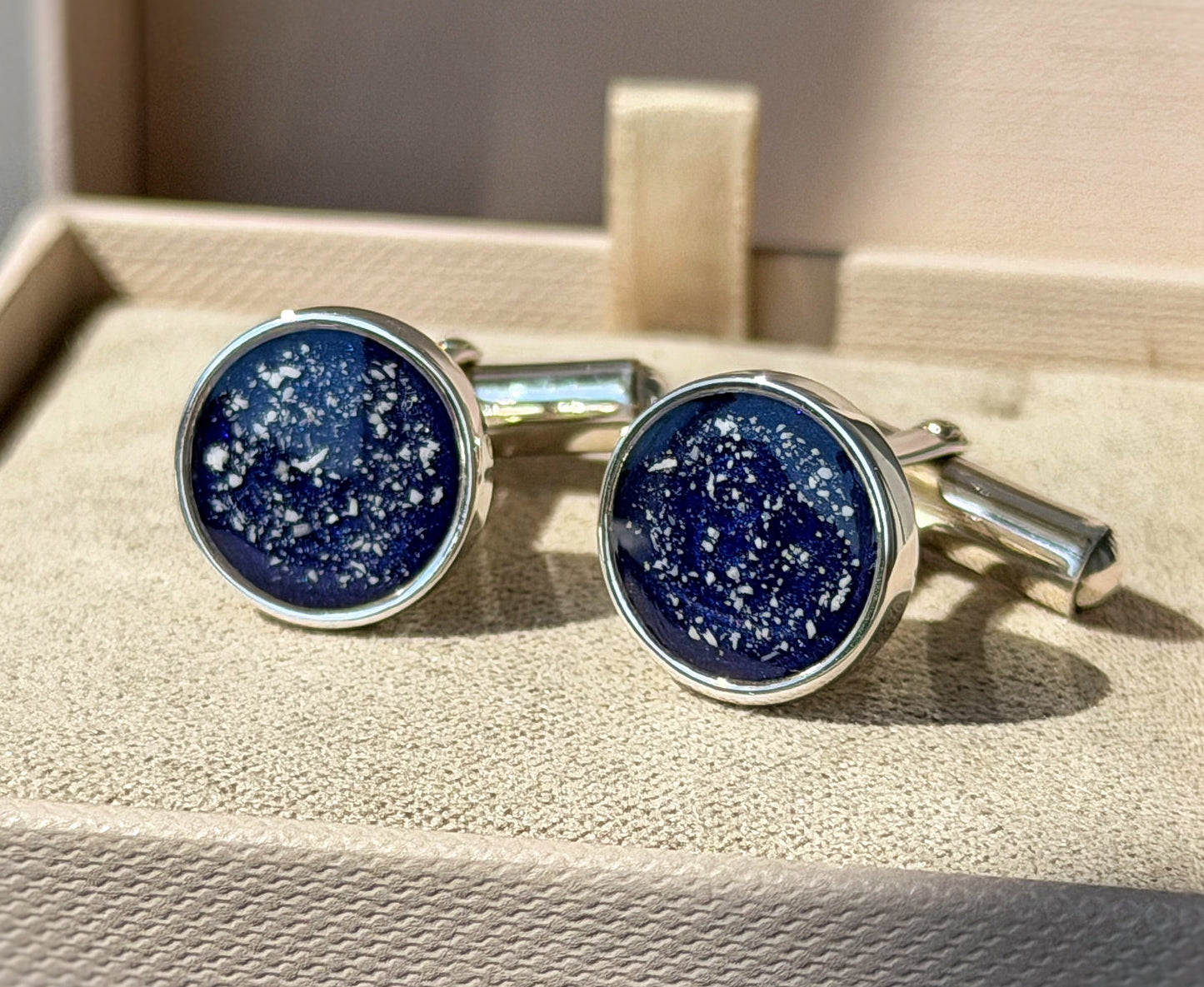 925 Silver Gent’s Round Cufflinks