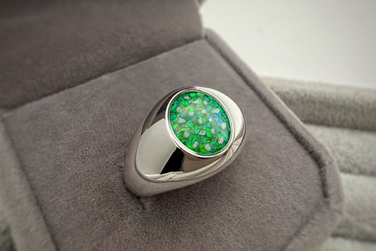 925 Silver Gent’s Oval Signet Ring