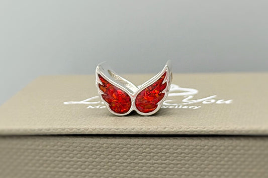 925 Silver Angel Wings Charm