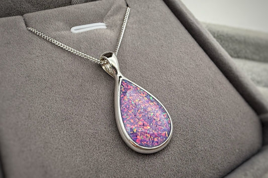 925 Silver Large Teardrop Pendant