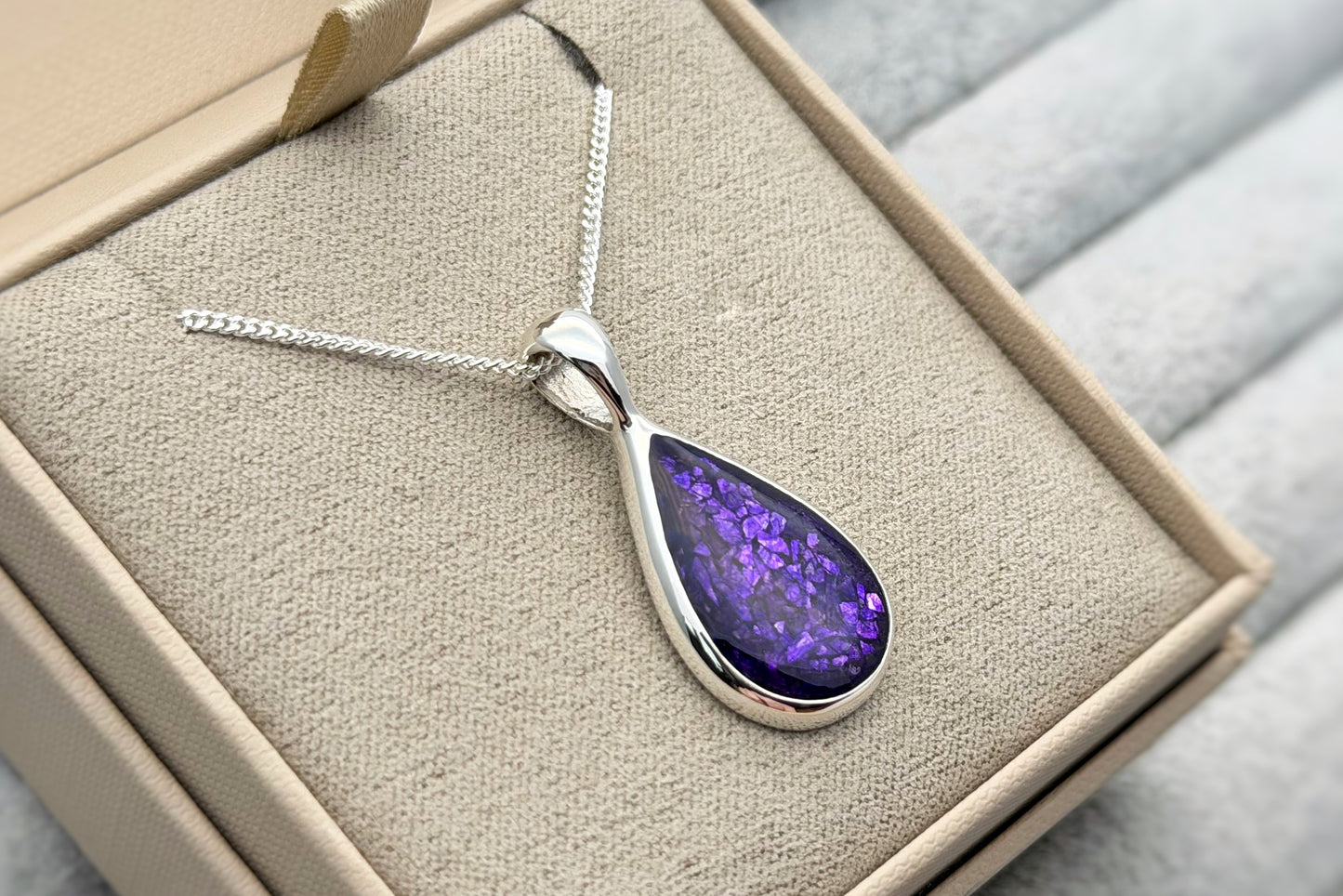 925 Silver Large Teardrop Pendant