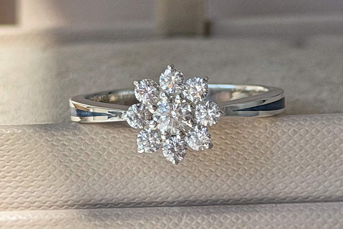 925 Silver Celestial Cluster Crystal Ring