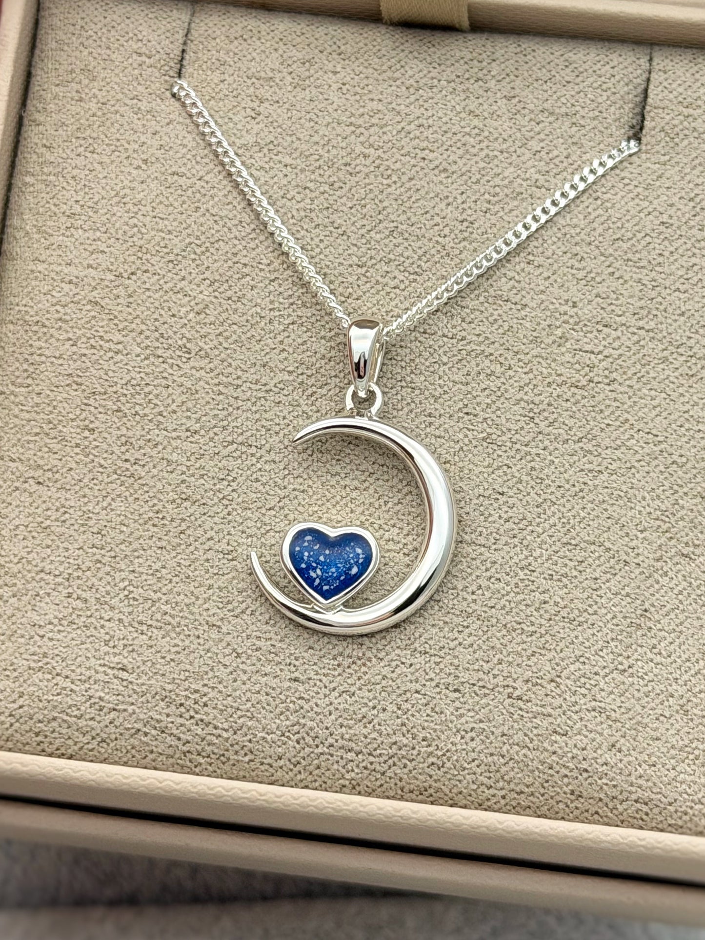 925 Silver Crescent Moon Pendant