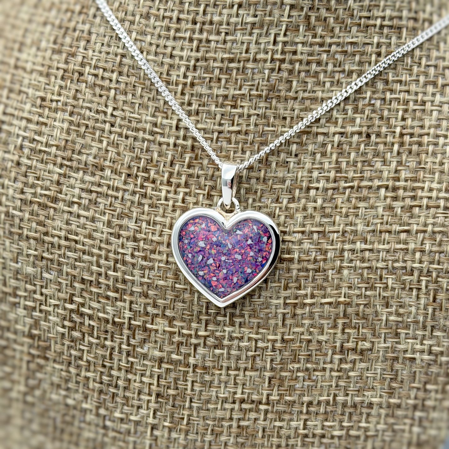 925 Silver Simple 16mm Heart Thick Trim Pendant